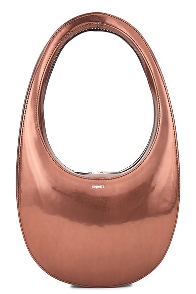 Coperni Mirrored Swipe Bag in Brown