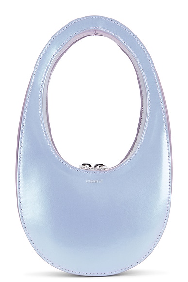 Coperni Pearlised Mini Swipe Bag in Blue