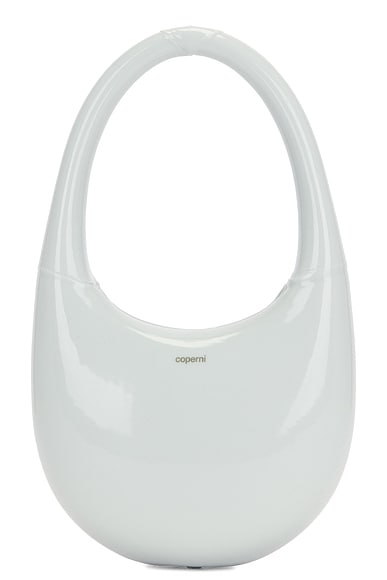 Coperni Liquid Print Swipe Bag in Grey