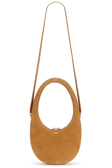 Coperni Suede Crossbody Swipe Bag in Brown