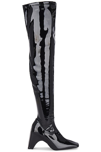 Patent Thigh High Boot
