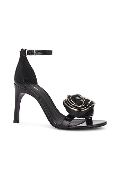 COPERNI FLOWER SINGLE STRAP SANDALS