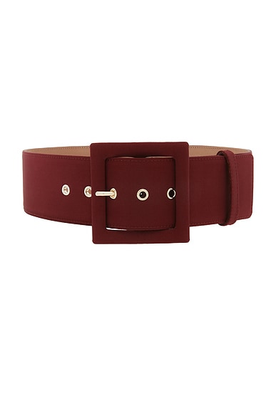 Carolina Herrera Silk Faille Icon Belt in Rioja