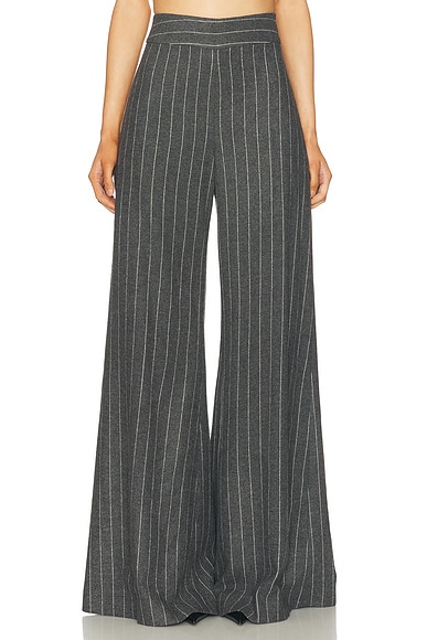 Wide Leg Pinstripe Diane Pant