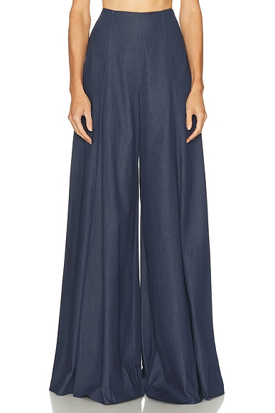 Carolina Herrera Palazzo Pant in Dark Navy