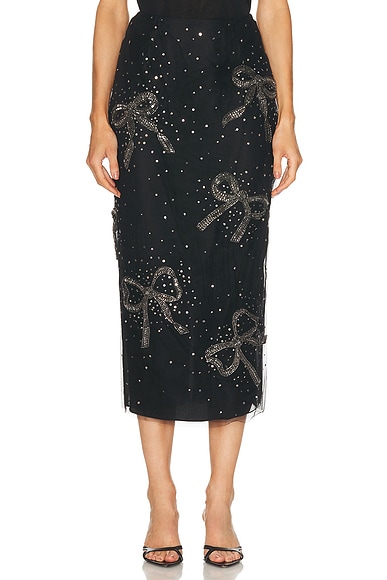 Carolina Herrera Midi Skirt in Black