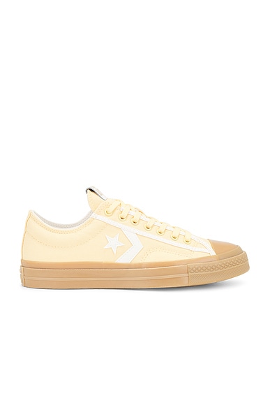 Converse Star Player 76 in Afternoon Sun, Vintage White, & Light Gold