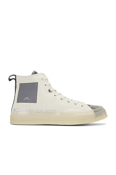 Converse x A-COLD-WALL* Chuck 70 in Pavement, Silver Birch & Steel Grey