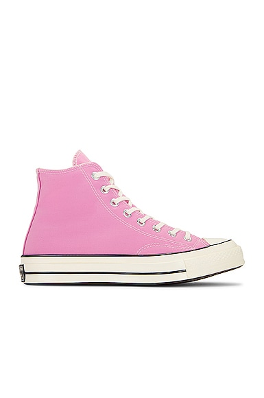 Converse Chuck 70 Hi Vintage Canvas Sneakers In Amber Pink/egret/black