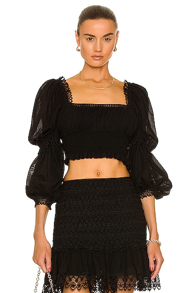 Charo Ruiz Ibiza Daphne Top in Black