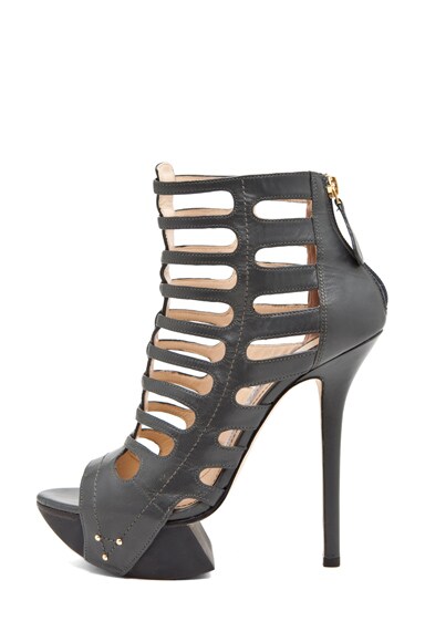 ■SALE★追跡付【Camilla Skovgaard】Stiletto Camilla Skovgaard Stiletto Spear Bootie in Dark Grey | FWRD