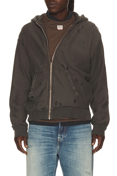 Twisted Distressed Hoodie