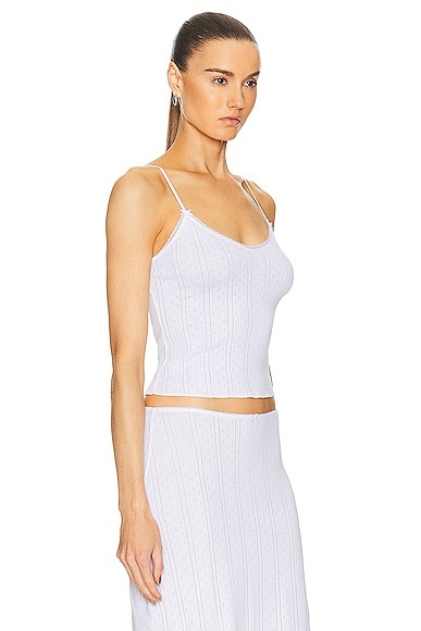 Shop Cou Cou Intimates The Long Cami Top In White