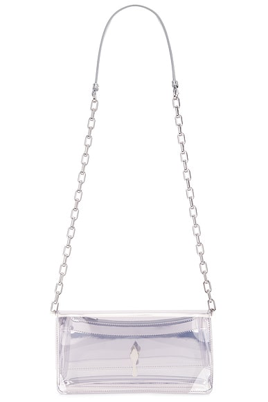 Christian Louboutin Bettina Crossbody Bag in Transparent & Silver