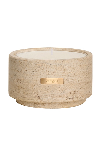 Cult Gaia Noor Travertine Vessel & Candle