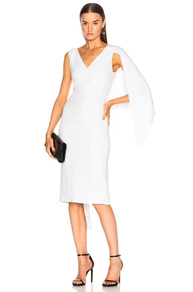 Cushnie fringe hot sale dress