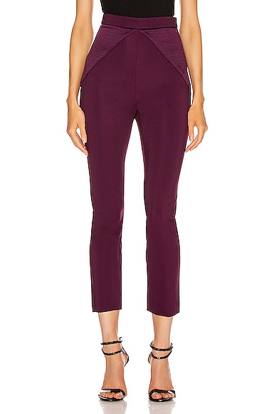 High Waisted Fitted Cropped Pant