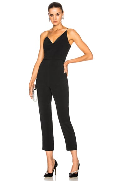 One Shoulder Cropped Sleeveless Jumpsuit