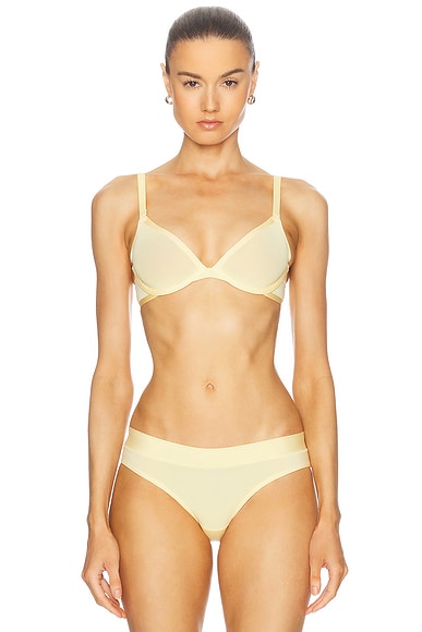 CUUP Mesh Plunge Bra in Honey