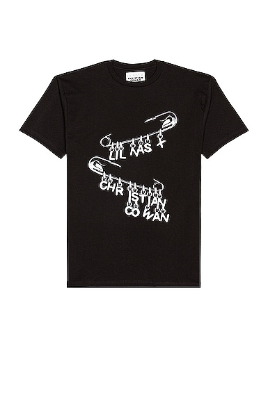 x Lil Nas Safety Pin T Shirt
