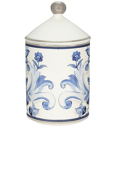 Dolce & Gabbana Casa Blu Mediterraneo Scented Candle In Blue & White