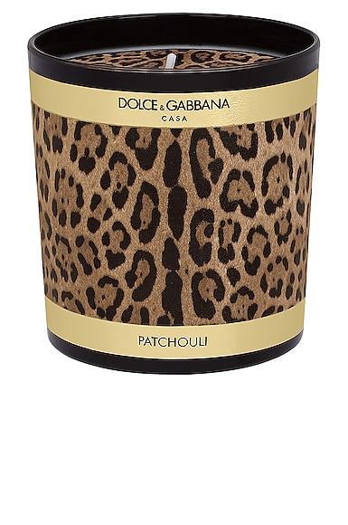 Dolce & Gabbana Casa Leopard Patchouli Scented Candle in Leopard