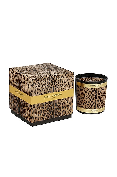 Shop Dolce & Gabbana Casa Leopard Patchouli Scented Candle