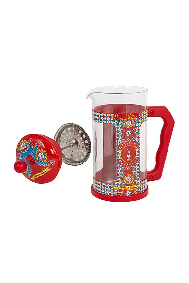 Dolce & Gabbana Casa X Bialetti French Coffee Press In Medium Red