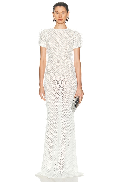 Gradient Glass Embroidery Gown