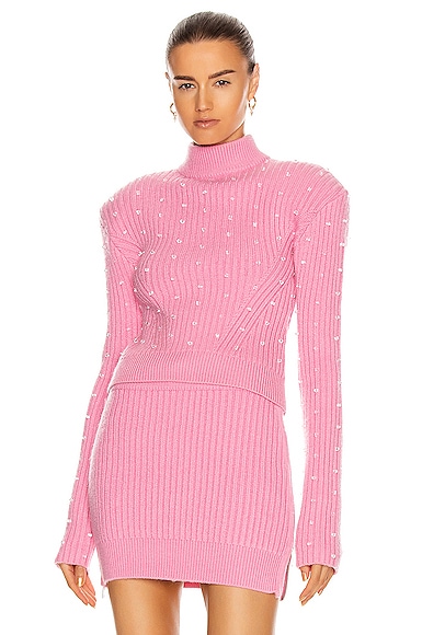 Plexi Embroidered Knit Sweater