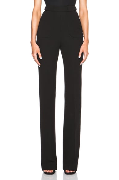 High Waisted Flare Trousers