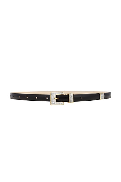 DEHANCHE The Lottie Belt in Black & Mixed Metal