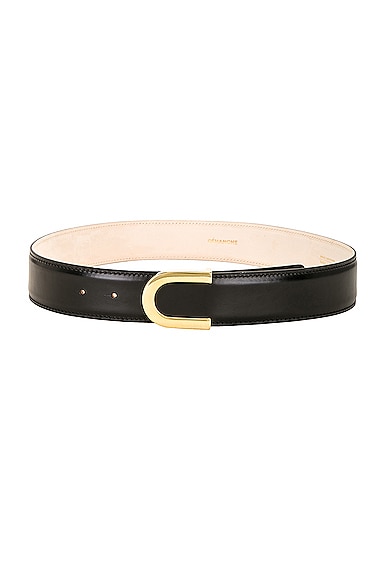 DEHANCHE Clip Belt in Black & Gold