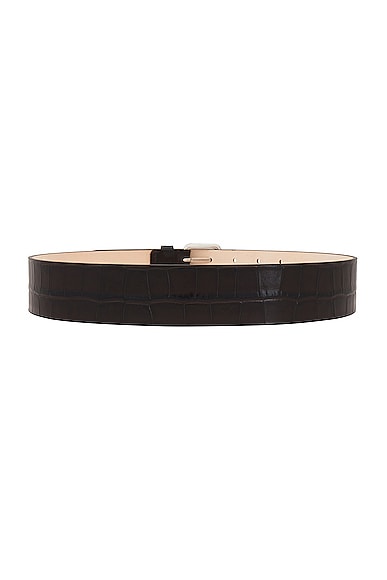 Shop Dehanche The Hutch Belt In Syrup Brown & Croco