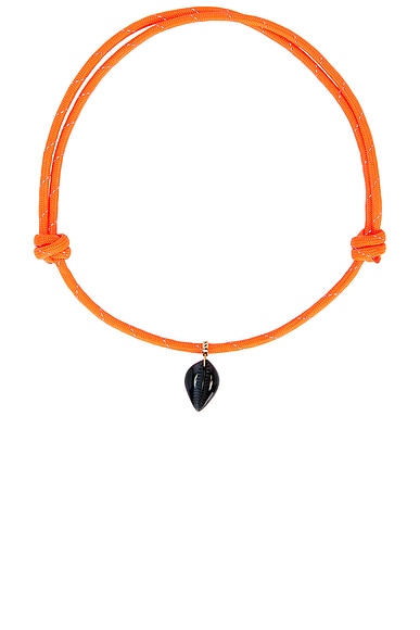 Classic Carved Cowry Shark Fin Enamel Surf Cord Necklace