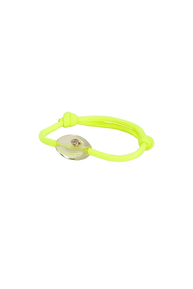 Diamond Cowry Bead Surf Cord Bracelet