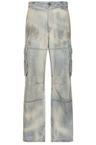 Diesel Fish Cargo Pant in Denim