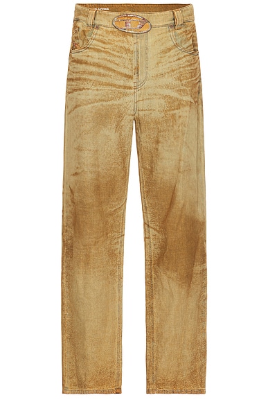 【DEARMINE】Brown Tin Denim Pants Diesel Macs Denim Pant in Brown | FWRD