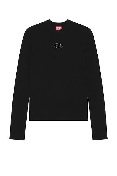 Diesel Zackary Round Neck Sweater in Black