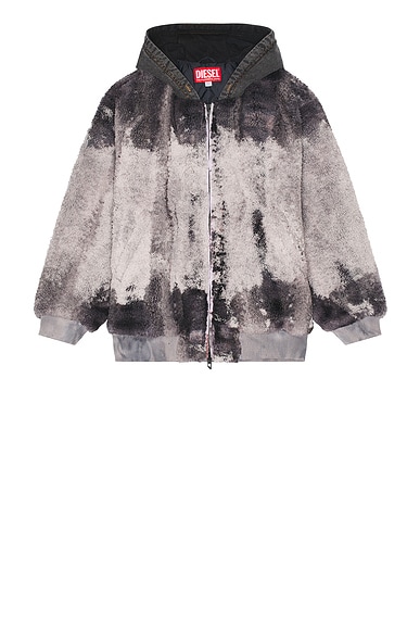 CCC‼️DIESEL ディーゼル　モコモコファー　ジャケット　140cm Diesel Depla Jacket in Grey | FWRD