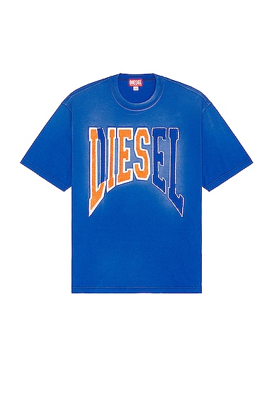 Diesel Wash T-shirt in Classic Blue