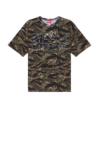 Diesel T-Boxt Tee in Olive & Green
