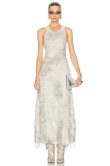 SIMKHAI Sutton Drape Gown in Speckle Persian Cat FWRD