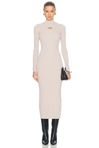 REMAIN Sheer Knit Maxi Dress in Travertine | FWRD REMAIN Sheer Knit Maxi Dress in Travertine | FWRD