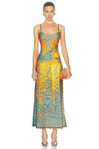 Zimmermann confetti scallop tie dress cheap