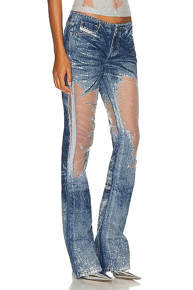 Diesel Low Rise Bootcut In Blue