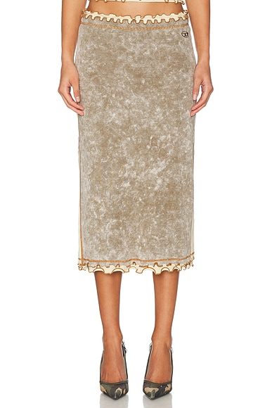 High Waisted Midi Skirt