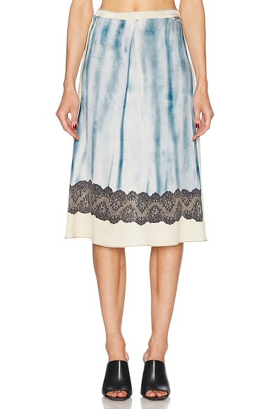 High Waisted Midi Skirt