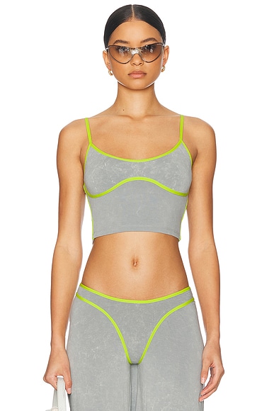 Diesel Cropped Tank Top in Light Blue