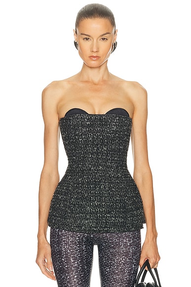 Diesel Strapless Top in Black